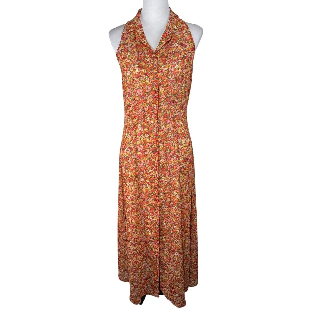 Vintage 90s Victoria's Secret Sheer Floral Maxi Dress, Small